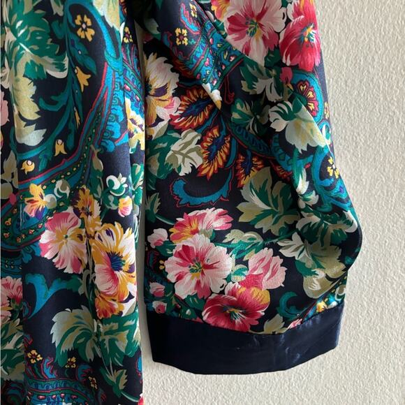 Vintage Victoria's Secret Gold Label Floral Nightshirt Nightgown Tunic Large - Picture 5 of 8